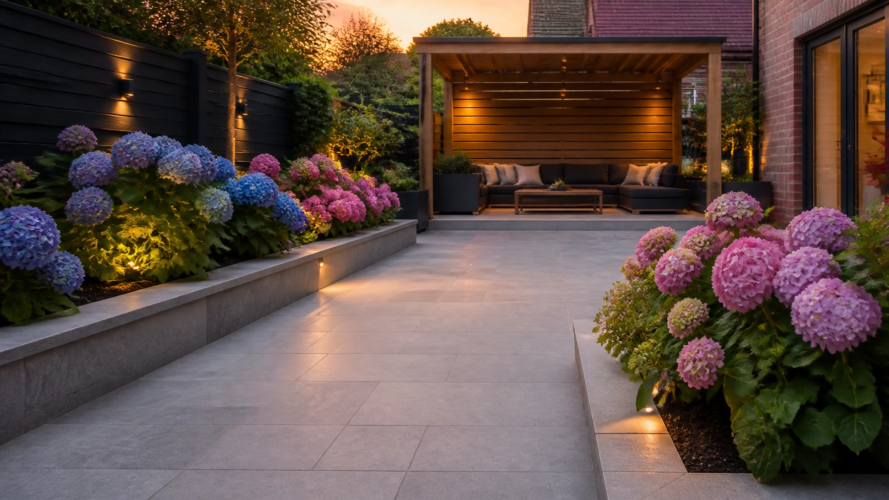 Hydrangeas, Porcelain Paving, and Ambient Lighting: 5 Garden Landscaping Stockport Trends for 2026
